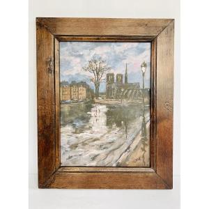 Paris, Notre Dame sous la pluie - GIL